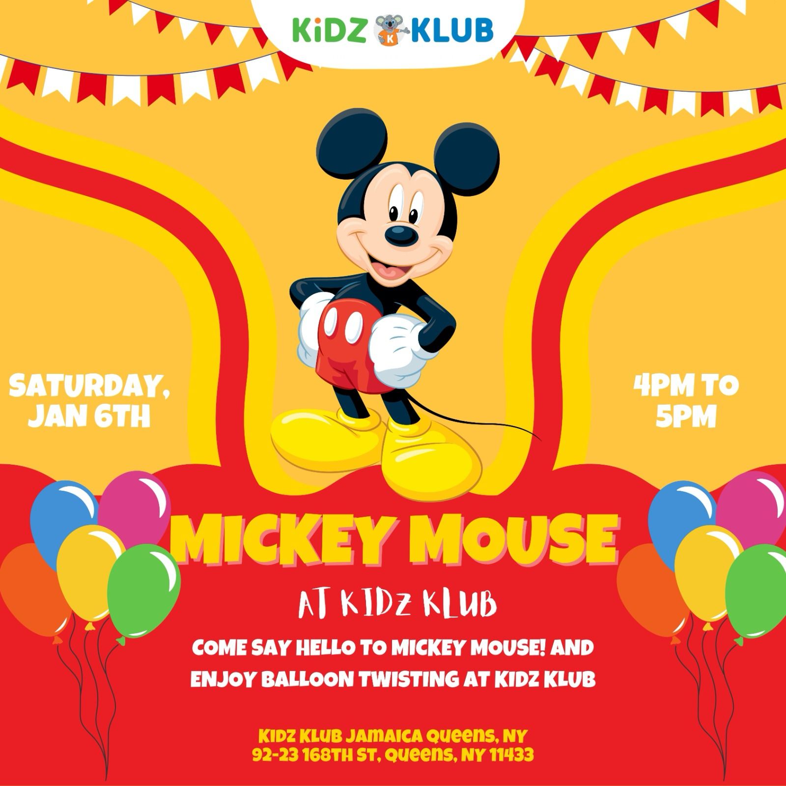 Mickey Mouse Magic: A Day of Joy and Laughter at Kidz Klub