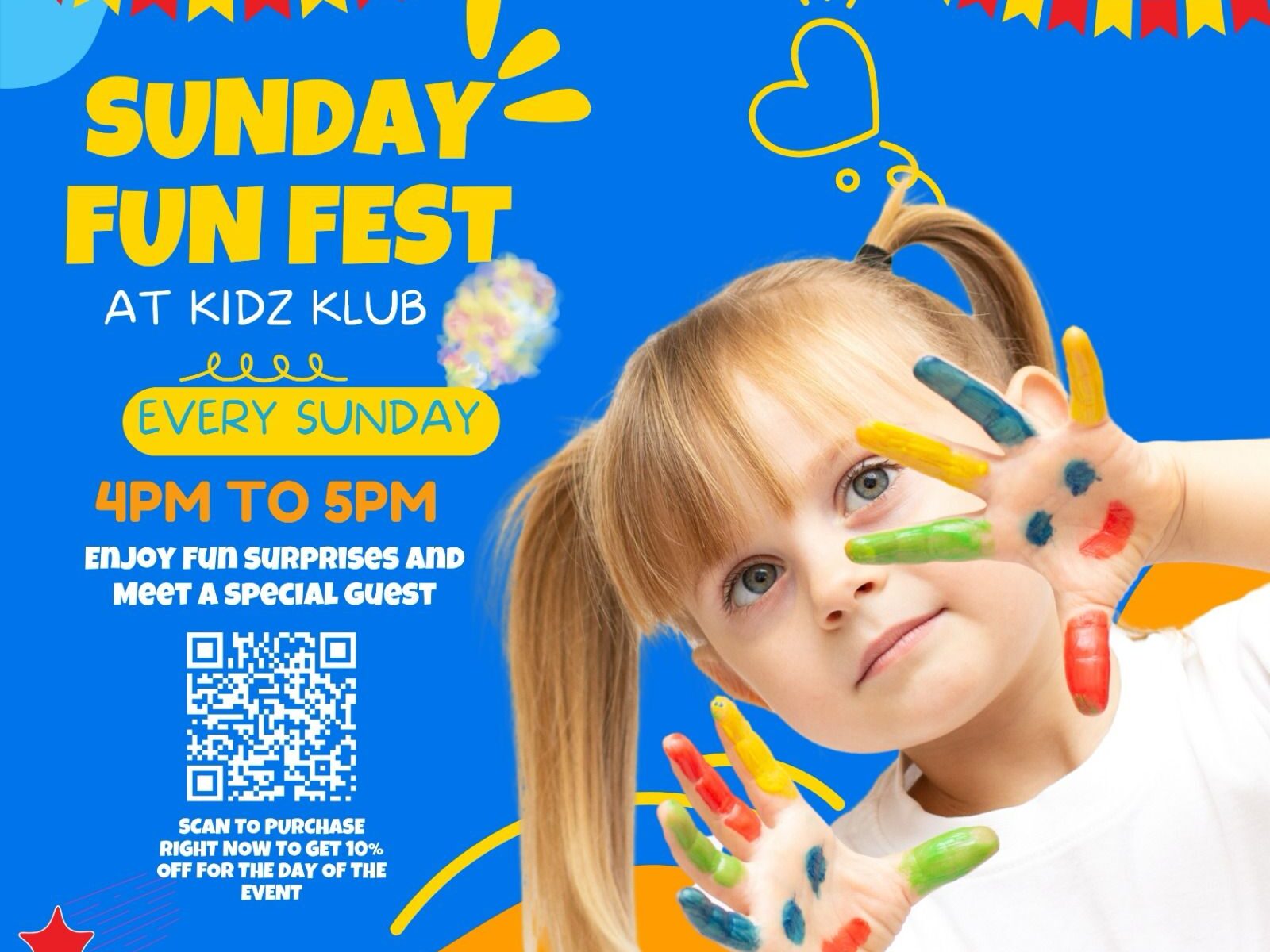 Sunday Fun Fest at Kidz Klub