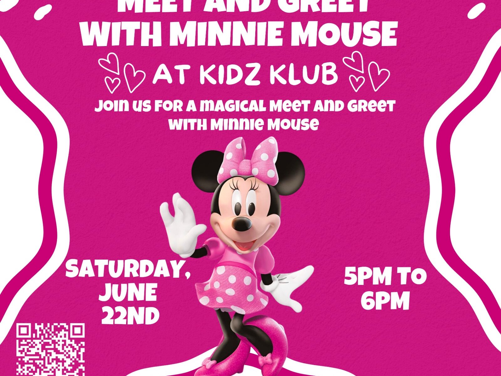 Meet and Greet with Minnie Mouse at Kidz Klub