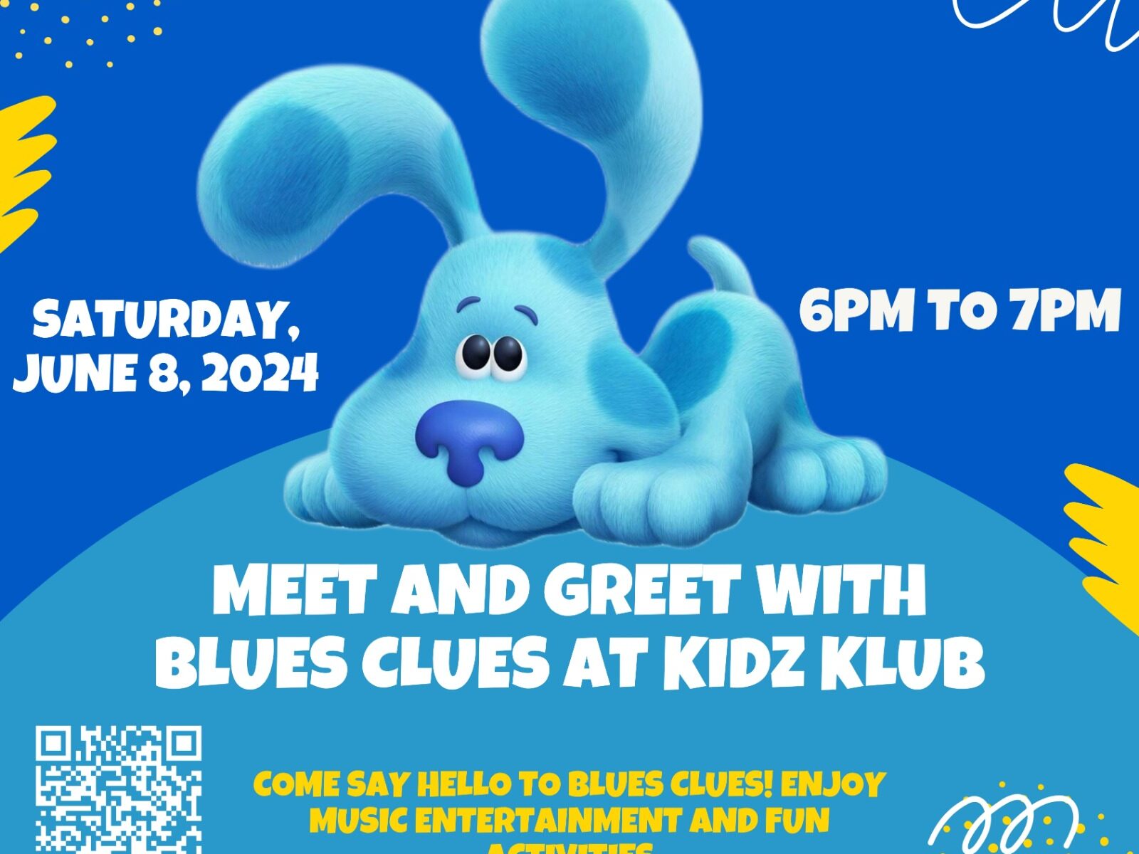 Meet and Greet with Blues Clues at Kidz Klub