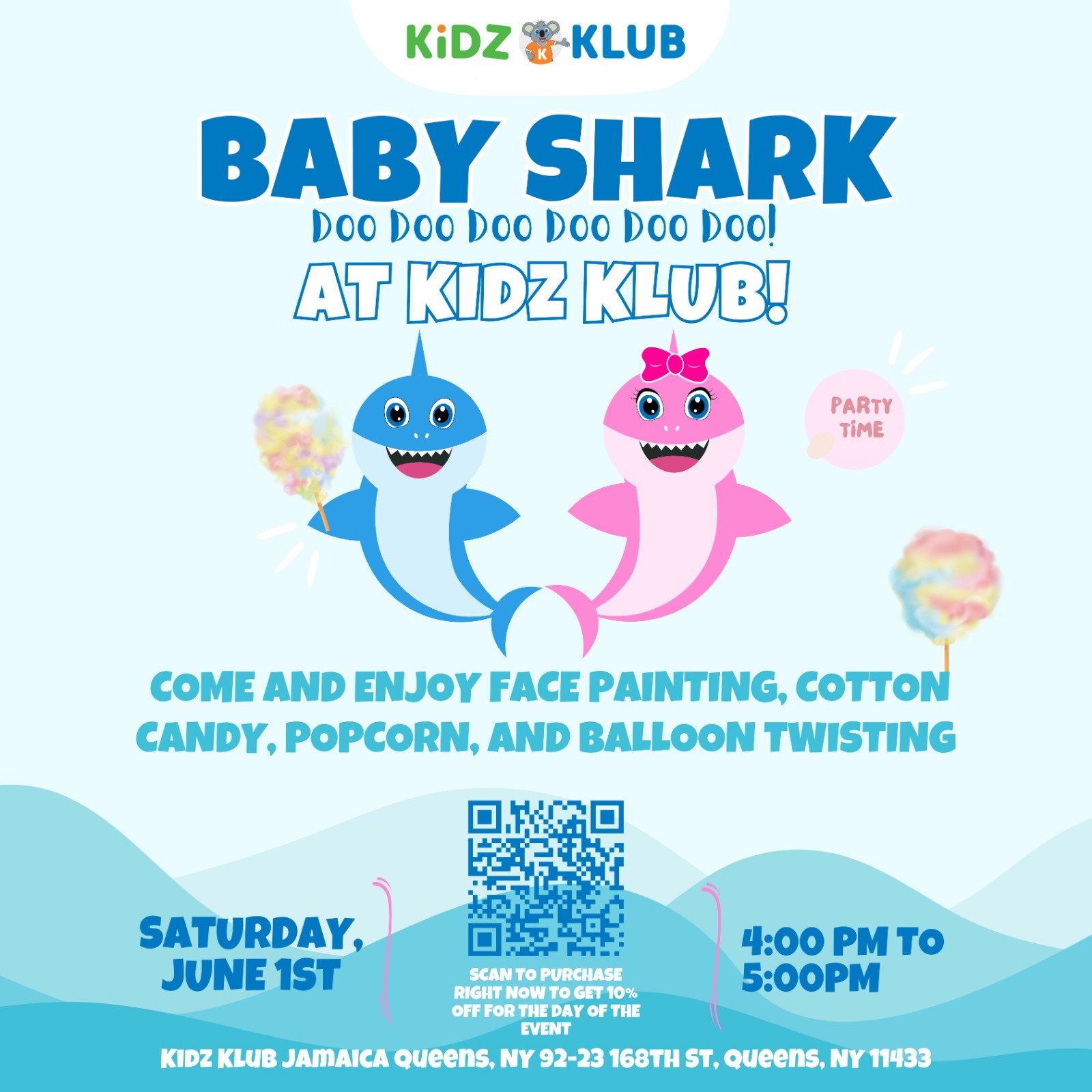 Meet & Greet with Baby Shark at Kidz Klub!